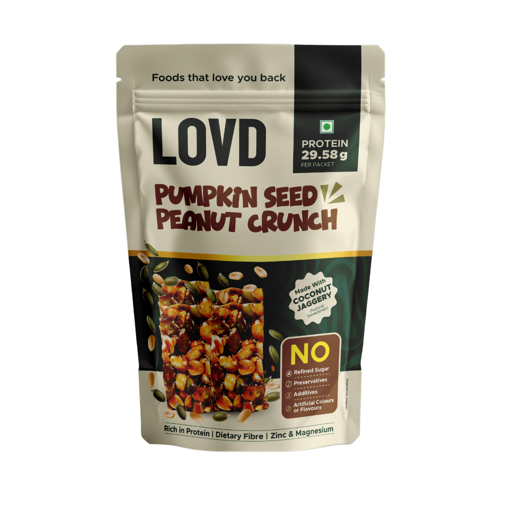 LOVD Pumpkin Seed Peanut Crunch | 150 g